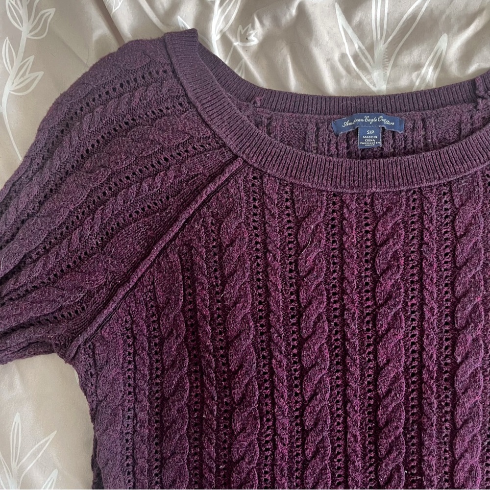 purple AE sweater 💜